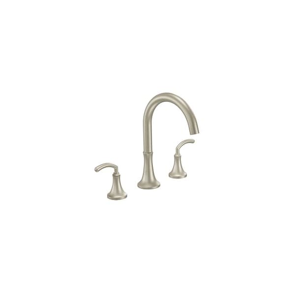 Brushed Nickel Two-Handle Roman Tub Faucet